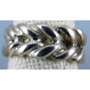 7/804 Women's Braided Sterling Silver Band Ring Size 6